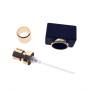 New Style Fashion Design Cosmetic square Perfume Glass Bottle with Wood Parts