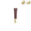 Chocolate color tube+gold zinc alloy head+gold cap