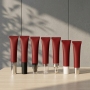 15ml Small Soft Cosmetic Tube Dark Red Matte Finish Empty Packaging Tube for Lip Care Face Serum Travel Size Wholesale