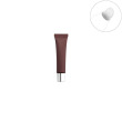Chocolate color  tube+slant lipbalm head+silver cap