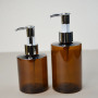 150ml 200ml PET Body Lotion Bottle Luxury Shampoo Bottle Amber Skincare Packaging Lotion Pump Bottle Black Gold Silver