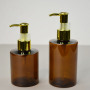 150ml 200ml PET Body Lotion Bottle Luxury Shampoo Bottle Amber Skincare Packaging Lotion Pump Bottle Black Gold Silver