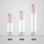 Luxury 15ml Airless Cosmetic Bottle with Lids Customized Plastic Refillable Subpackage for Lotion