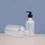 Cheap Price Cosmetic clear Frosted 16oz Plastic Matte 500ml Bottle With Black Shampoo Bottle Pump