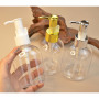 cosmetics containers 150ml 300ml plastic lotion bottle pump clear empty shampoo bottles Hand sanitizer bottle gold silver pump