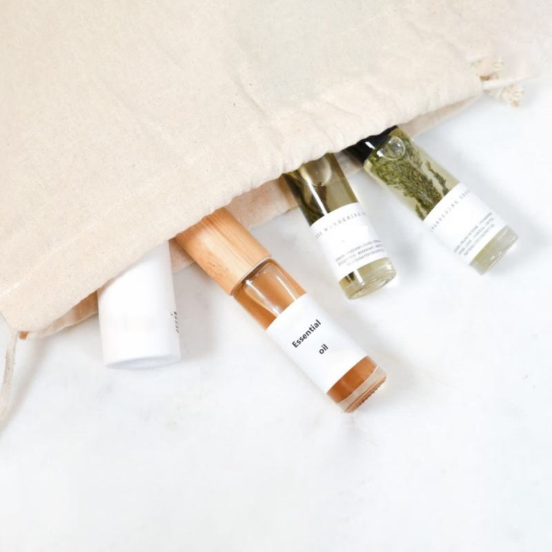 Empty Small Cosmetic Packaging Glass Oil Bottle Roller Bottles 10ml for Essential Oils