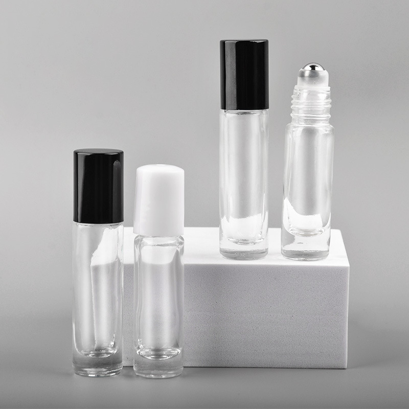 Empty Small Cosmetic Packaging Glass Oil Bottle Roller Bottles 10ml for Essential Oils