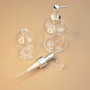 Skincare Packaging 150ml 300ml Plastic Lotion Bottle clear Empty Shampoo Bottles Hand Sanitizer Bottle White Gold Silver Pump