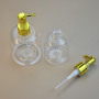 Skincare Packaging 150ml 300ml Plastic Lotion Bottle clear Empty Shampoo Bottles Hand Sanitizer Bottle White Gold Silver Pump
