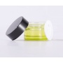 Best New Products Very Popular  clear Green Fancy Glass Jars with Lids for Skin Care Cosmetic