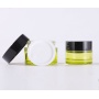 Best New Products Very Popular  clear Green Fancy Glass Jars with Lids for Skin Care Cosmetic
