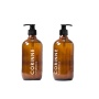 Empty Pet 500ml Plastic Bottle Shower Gel Shampoo Bottle Lotion Bottle 500ml Amber