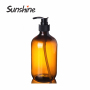 Empty Pet 500ml Plastic Bottle Shower Gel Shampoo Bottle Lotion Bottle 500ml Amber