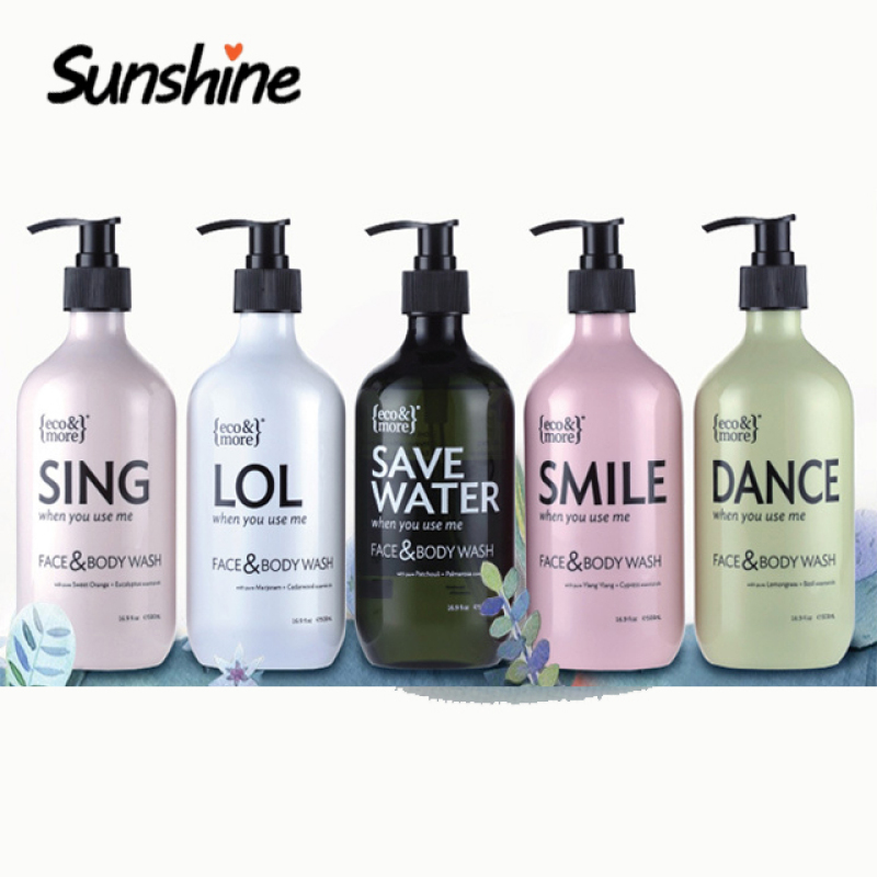Empty Pet 500ml Plastic Bottle Shower Gel Shampoo Bottle Lotion Bottle 500ml Amber