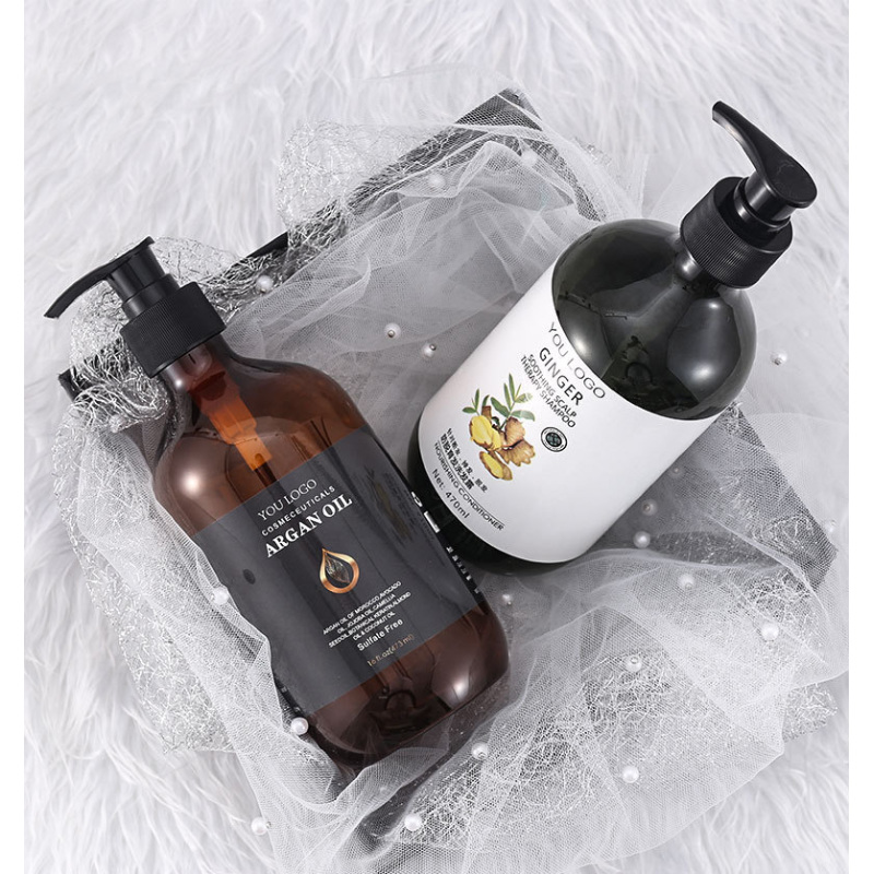 Empty Pet 500ml Plastic Bottle Shower Gel Shampoo Bottle Lotion Bottle 500ml Amber
