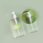 200ml/300ml for Clear PETG Plastic Body Lotion Bottle Bamboo Pump Empty Shampoo Bottle for Skin Care Serum Press for Clear Seal