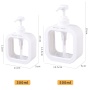 Refillable 300ml 500ml Black White Pink Square Cosmetic Dispenser Bottle Hand Wash Plastic Bottles Lotion Bottle With Pump