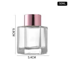 Wholesale Luxury High Quality 50ml 120ml Reed Diffuser Glass Bottle Empty Perfume Bottle for Cosmetic