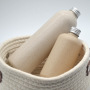 Degradable Straw Bottle with Squeeze Pump Lid 100ml 250ml 300ml & 500ml Capacities for Cosmetics Skin Care Serum Packaging Stock