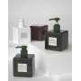250ML Empty Plastic Container in clear Green Brown pink square Lotion Bottles With Squeeze Pump