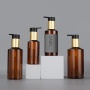 Wholesale High Quality 100lml Plastic Bottles Amber Plastic Bottles with Pump Spray  for Cosmetic