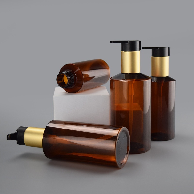 Wholesale High Quality 100lml Plastic Bottles Amber Plastic Bottles with Pump Spray  for Cosmetic