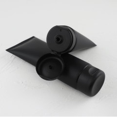 Wholesale Matte Black 150G 200G Plastic Tubes for Cosmetics Eye Cream Lotion Hand Cream Packaging with Screw Cap MOQ 100pcs