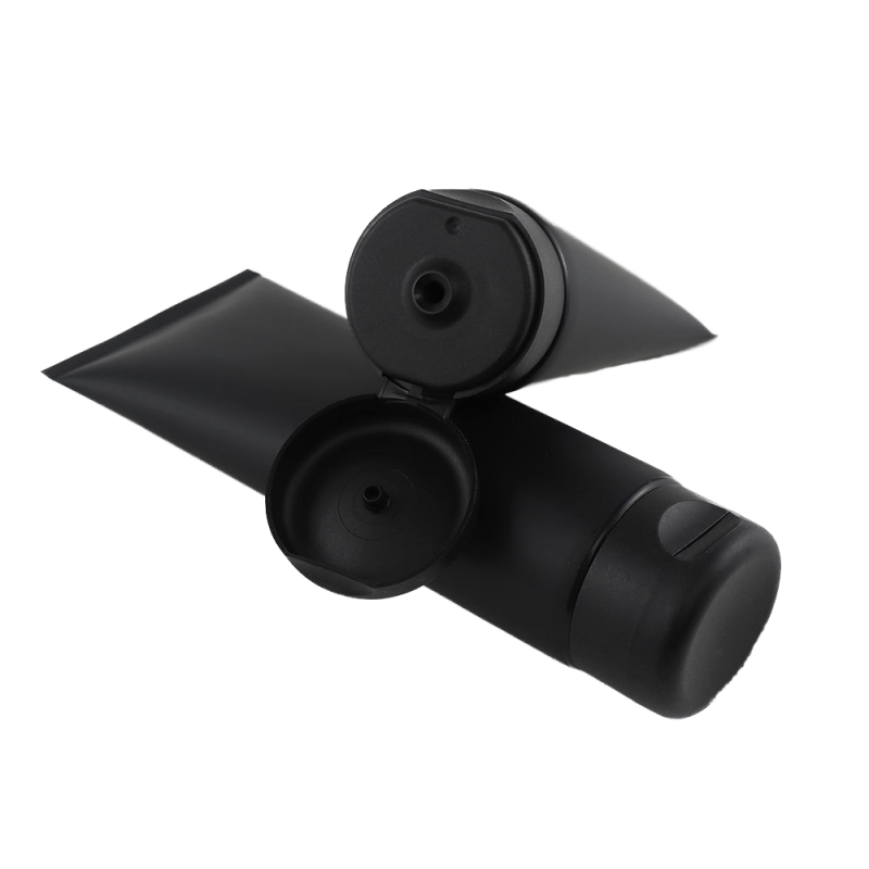 Wholesale Matte Black 150G 200G Plastic Tubes for Cosmetics Eye Cream Lotion Hand Cream Packaging with Screw Cap MOQ 100pcs