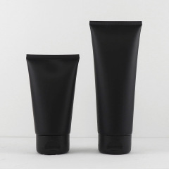 Wholesale Matte Black 150G 200G Plastic Tubes for Cosmetics Eye Cream Lotion Hand Cream Packaging with Screw Cap MOQ 100pcs