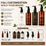 Fast Shipping Wholesale Empty Press Pump Body Oil Bottles 200ml Amber Color Oil Dispenser Plastic Bottle for Oil