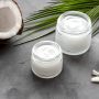1 oz Round Transparent Glass Jar with Inner Liners and Gold Lid (12pcs)