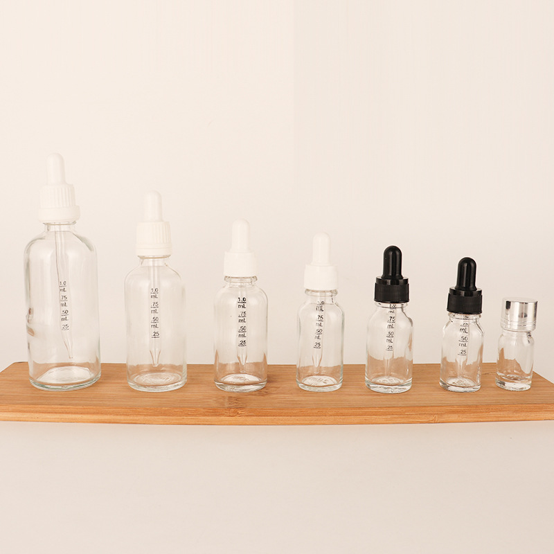 Cosmetic Packaging 10ml 15ml 30ml Glass Bottles Empty Essential Hair Oil Dropper Bottle for Hair Oil