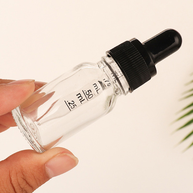 Cosmetic Packaging 10ml 15ml 30ml Glass Bottles Empty Essential Hair Oil Dropper Bottle for Hair Oil