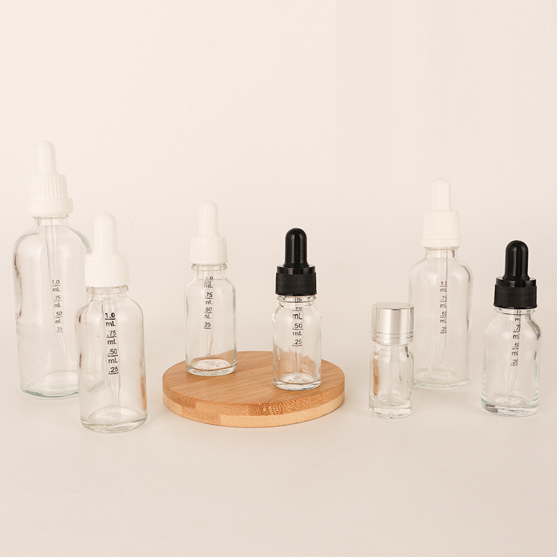 Cosmetic Packaging 10ml 15ml 30ml Glass Bottles Empty Essential Hair Oil Dropper Bottle for Hair Oil