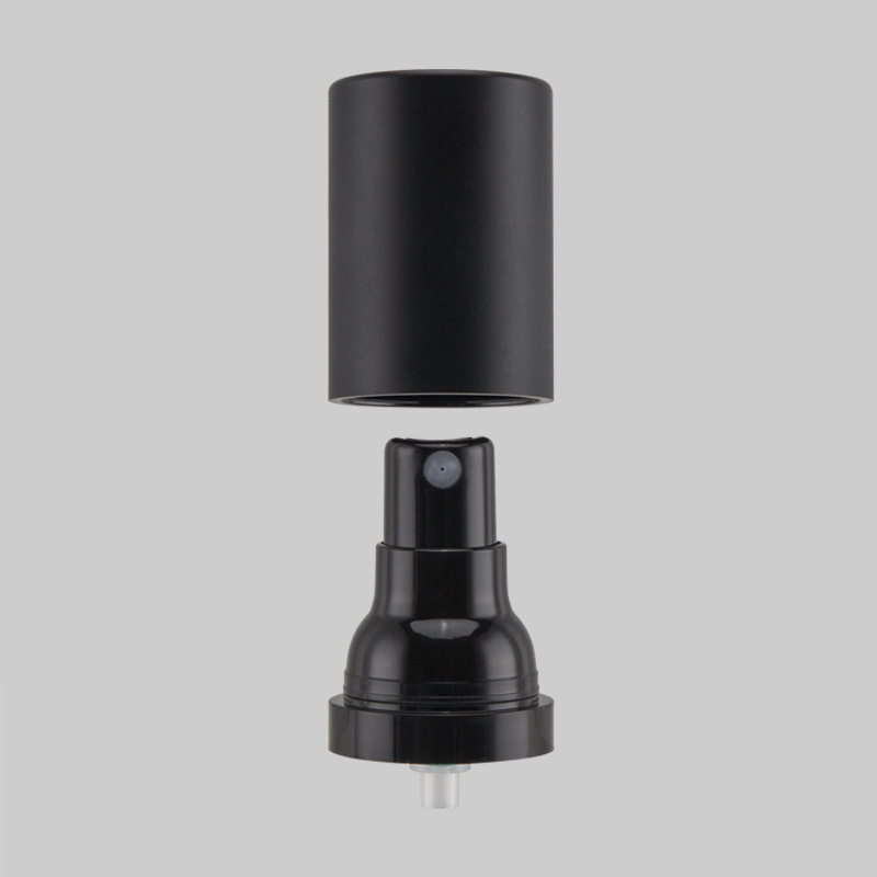 Customized 15ML 30ML 50ML Black Essence Cream Eye Cream Plastic Bottle with Vacuum Pressed Prayer