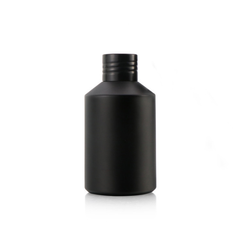 30ml 100ml 120ml Matte Black Color Glass and Bottle Empty Serum Glass Oil Bottles for Sale with Black Pump