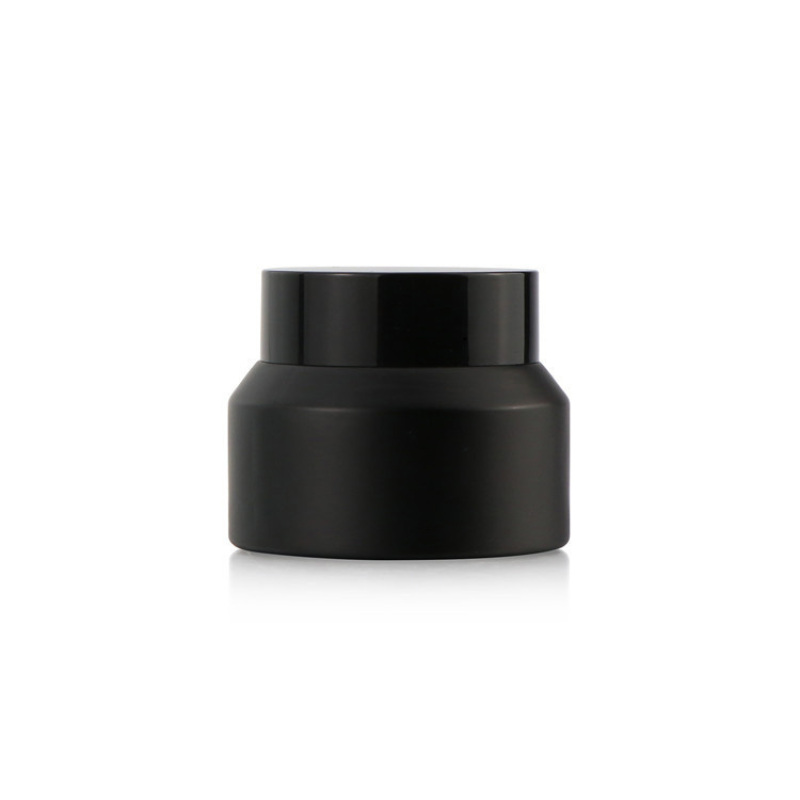 30ml 100ml 120ml Matte Black Color Glass and Bottle Empty Serum Glass Oil Bottles for Sale with Black Pump