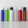 Wholesale Price 2oz Round Pet Amber Blue Plastic Toner Travel Bottles Skincare Packaging With Multiple Stock Colors