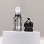 Luxury 3ml 6ml 12ml Gold Silver Black Octagon Middle East Arab Roll on Bottles Perfume Essential Oil Bottle