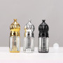 Luxury 3ml 6ml 12ml Gold Silver Black Octagon Middle East Arab Roll on Bottles Perfume Essential Oil Bottle