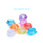 SUNSHINE Recyclable 3g 5g Mini Plastic Cream Jars Colorful Blue Yellow Purple Empty Small Cosmetic Jars for Lipstick Skin Care