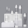 Luxury Empty 20ml30ml50ml Bottle Transparent AS Plastic Airless Lotion Bottle 30ml Bottle with Pump
