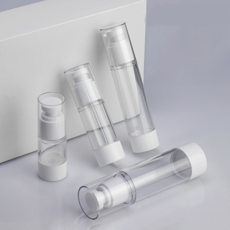 Luxury Empty 20ml30ml50ml Bottle Transparent AS Plastic Airless Lotion Bottle 30ml Bottle with Pump