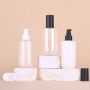 Wholesale 200ml Plastic Lotion Pump Bottle Packaging Matte Finish Refillable Shower Gel Cream Bottle for Skin Care