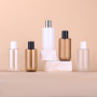 Wholesale 200ml Plastic Lotion Pump Bottle Packaging Matte Finish Refillable Shower Gel Cream Bottle for Skin Care