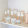 Customizable 120ml Cosmetic Set with Pump Sprayer 100ml Toner Bottles 40ml Lotion Jars 50g Cream Jar Empty Plastic