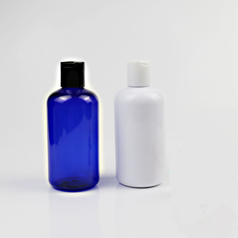 Wholesale 250ml Pet Plastic Round Shoulder Cosmetic Shampoo and Conditioner Bottle