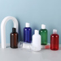Wholesale 250ml Pet Plastic Round Shoulder Cosmetic Shampoo and Conditioner Bottle