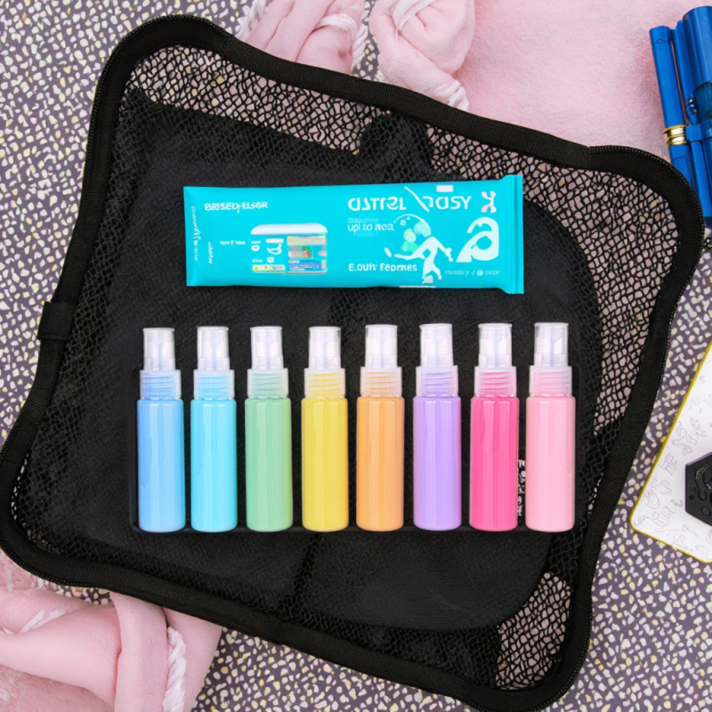 Colourful Portable 30ml Plastic Pet Cosmetic Pump Sprayer Bottle