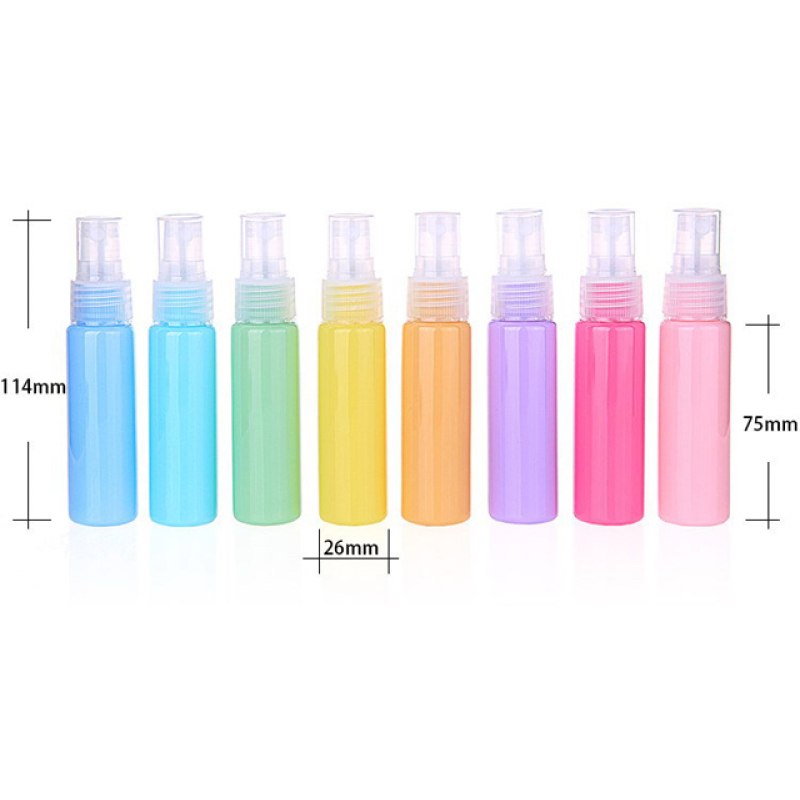 Colourful Portable 30ml Plastic Pet Cosmetic Pump Sprayer Bottle